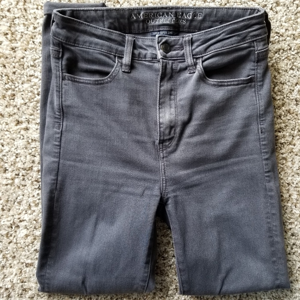 American Eagle high waist gray jeggings size 2